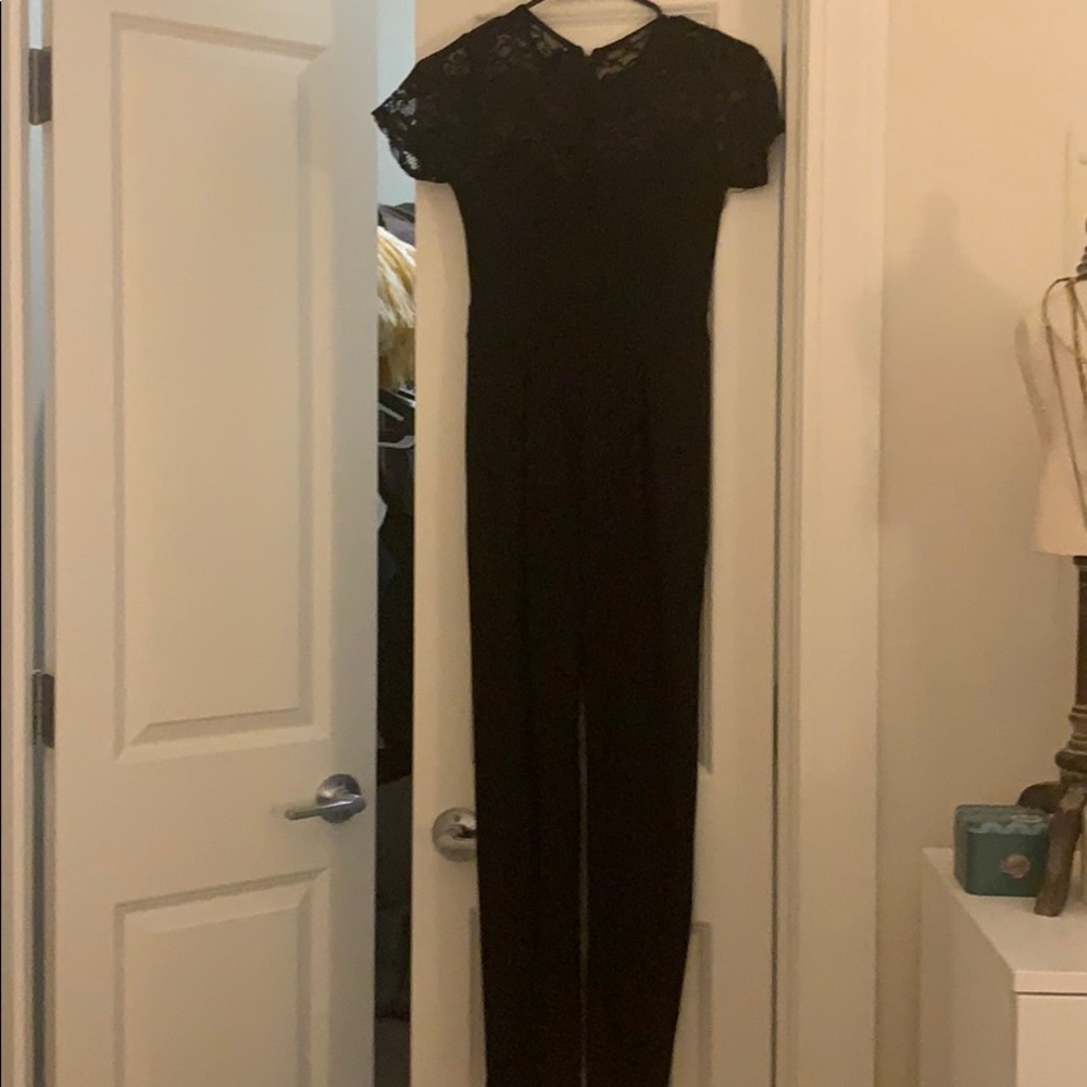 Black pantsuit